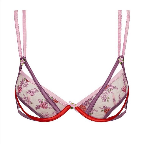 For Love & Lemons Rose Bloom Underwire Bra - Picture 4 of 6